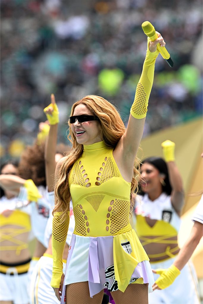 Shakira performs at the World Cup's opening ceremony in Mexico City ahead of her turn at the final's halftime show