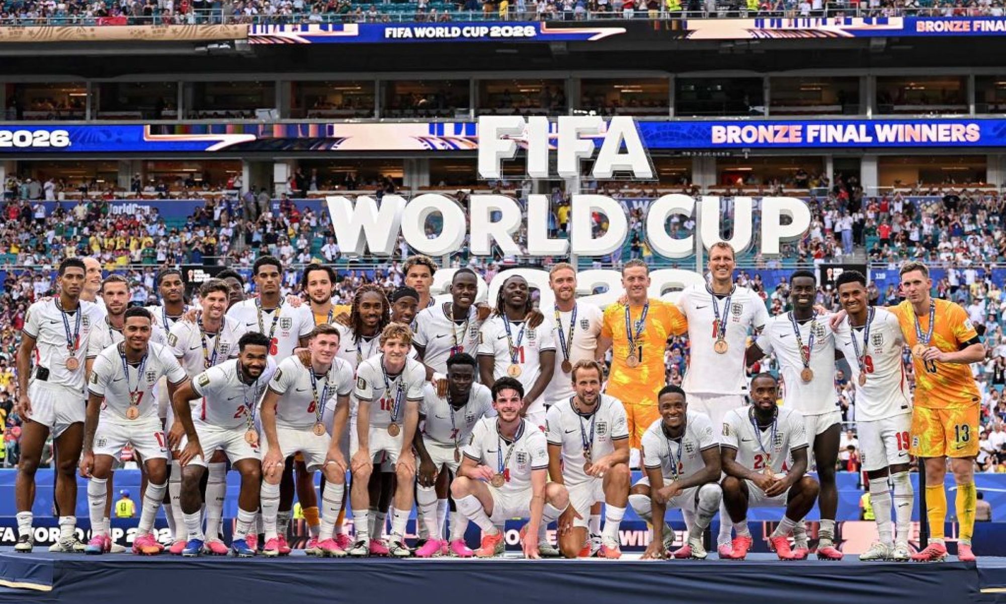 Saka hat-trick gives England bronze as Mbappe breaks World Cup goals record