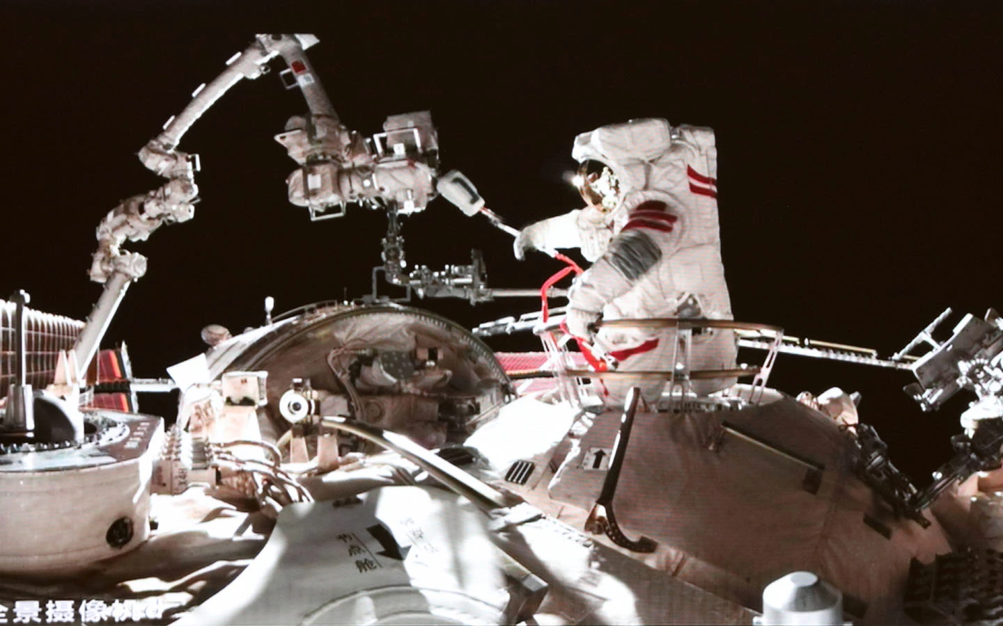 Shenzhou-23 crew completes first spacewalk of mission
