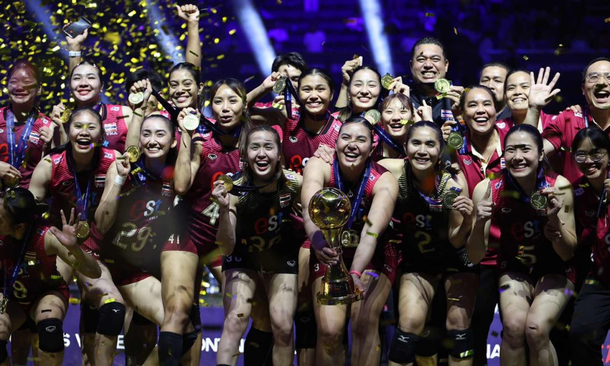 Thailand stuns China to win Asian volleyball title