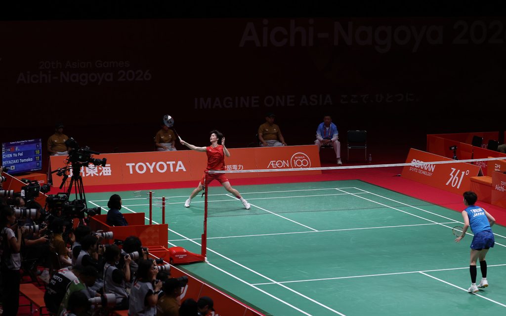 Asian Games update: China, Hong Kong and Macao shine - China's Chen Yufei competes in singles action during the women's team badminton final in Ichinomiya, Japan, where China beat Japan 3-0 for gold