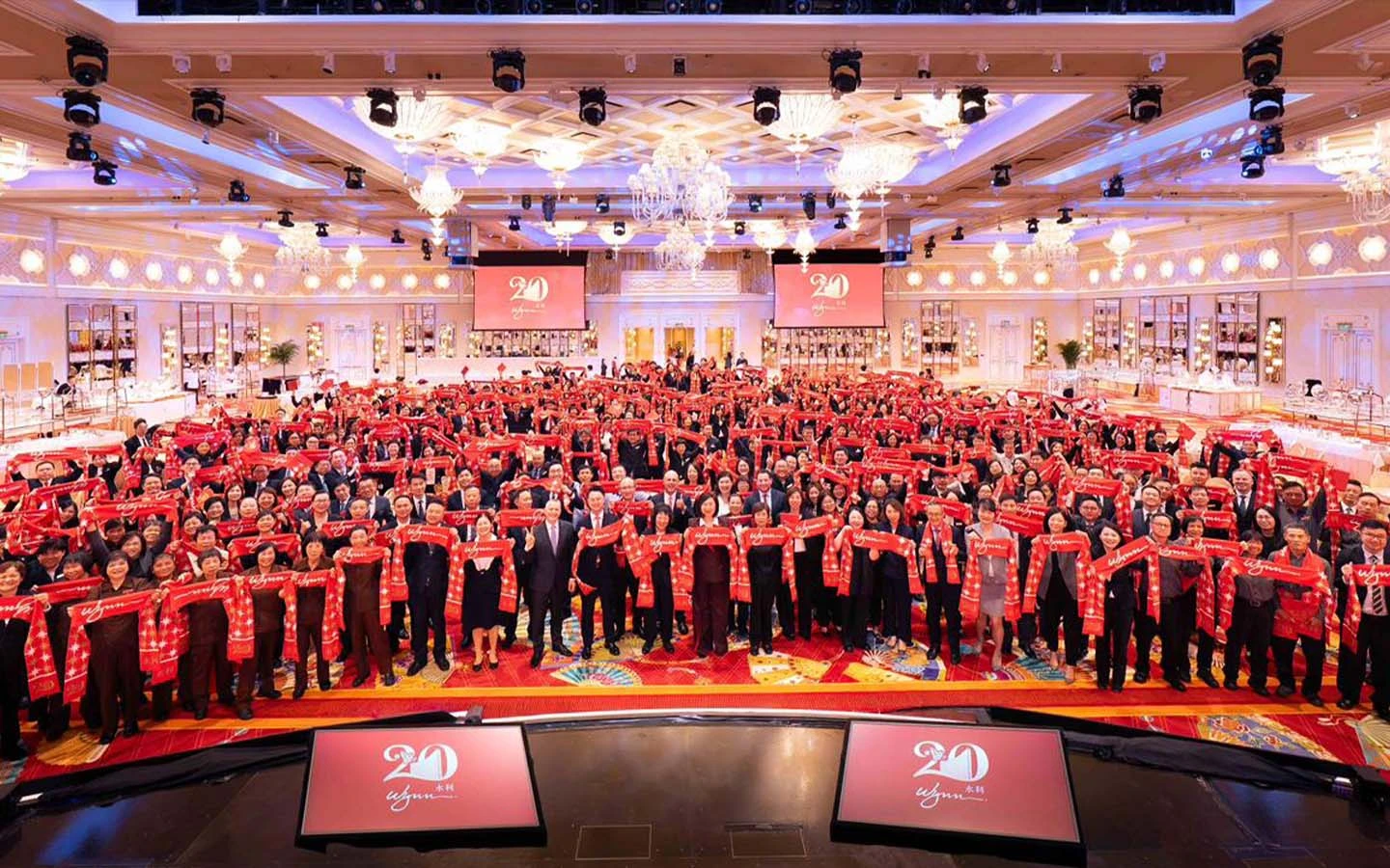 Wynn Macau grants shares to 95 percent of staff to mark 20th anniversary