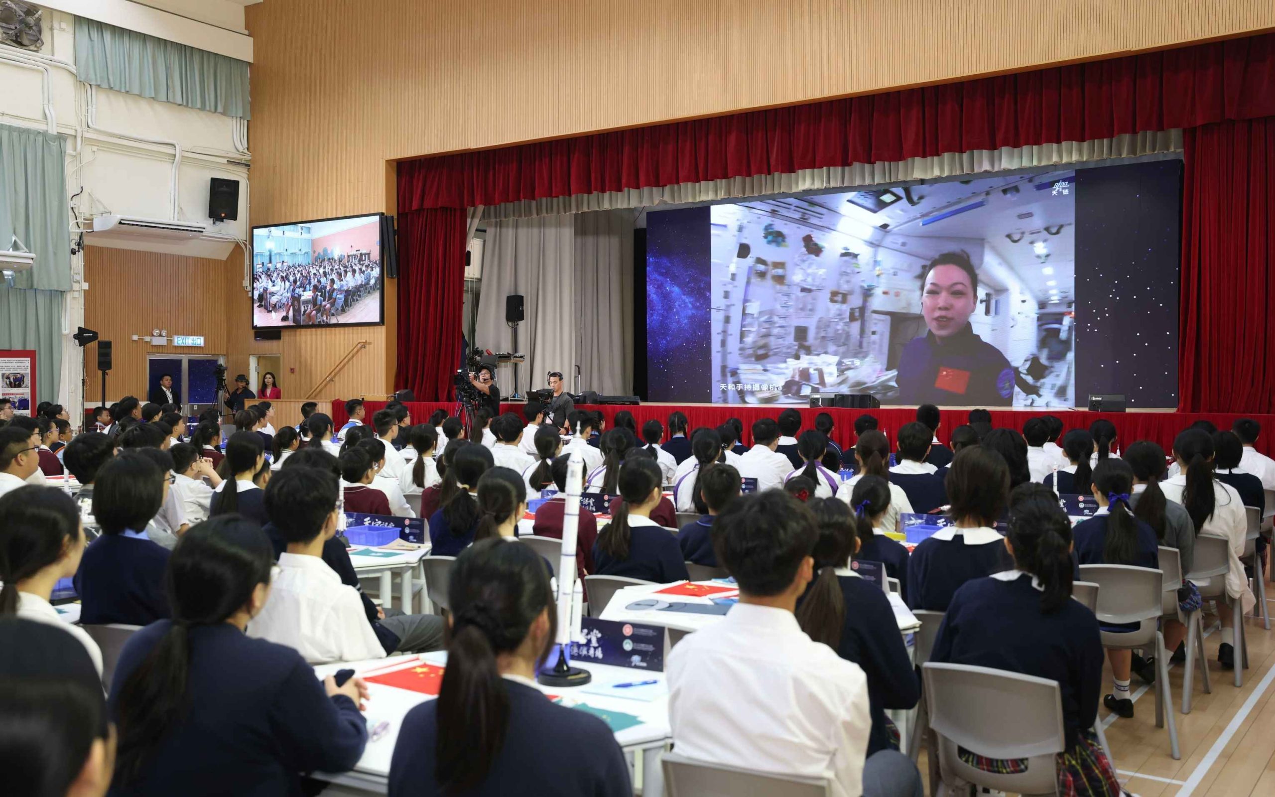 shenzhou-23-astronaut-lai-ka-ying-hong-kong Lai Ka-ying teaches Hong Kong and Macao students live from Tiangong space station