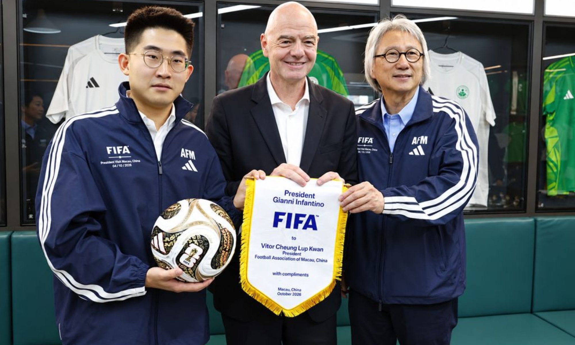 FIFA’s Infantino opens Macao football’s first headquarters