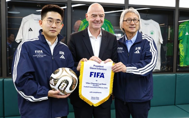FIFA’s Infantino opens Macao football’s first headquarters