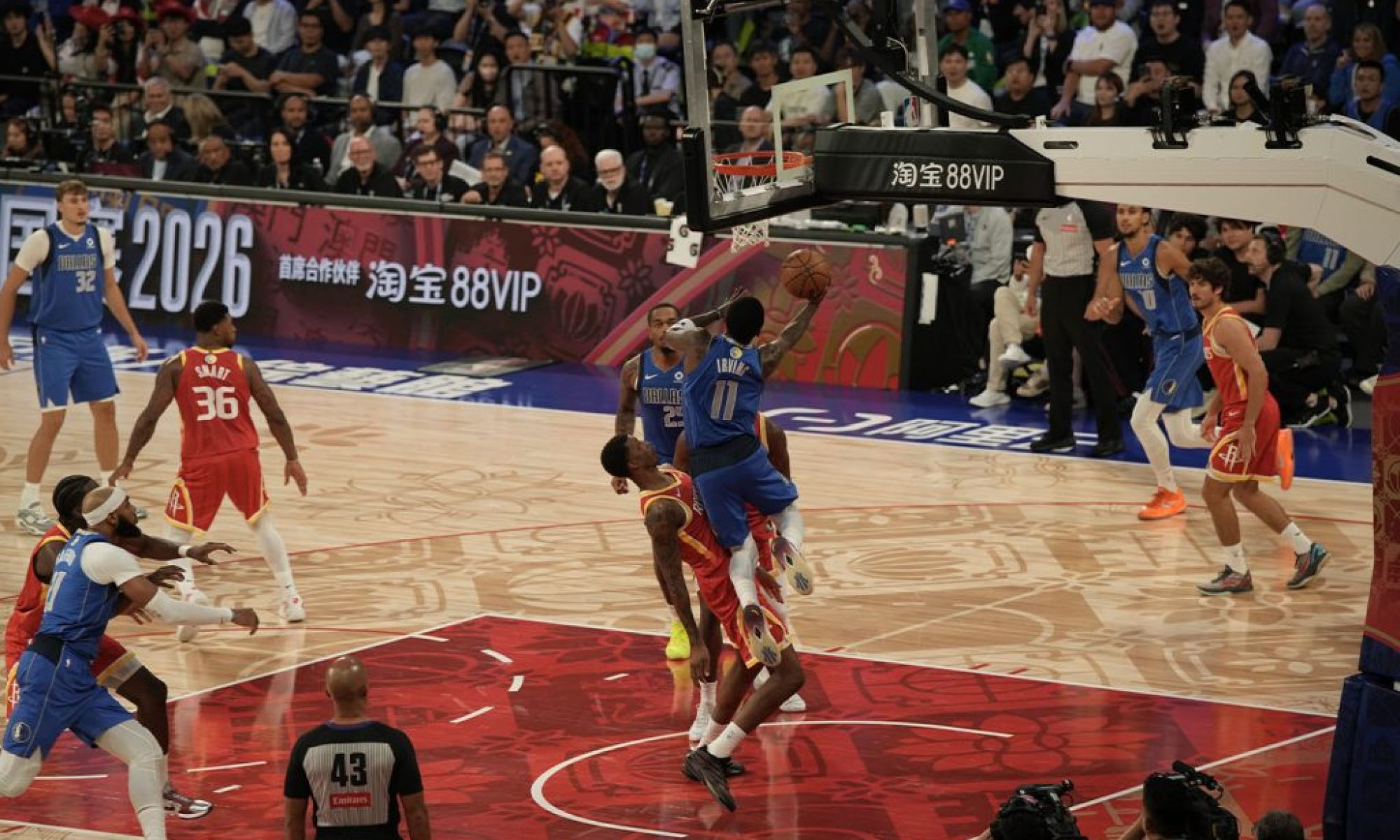 Mavericks beat Rockets 132-115 to split NBA China Games in Macao