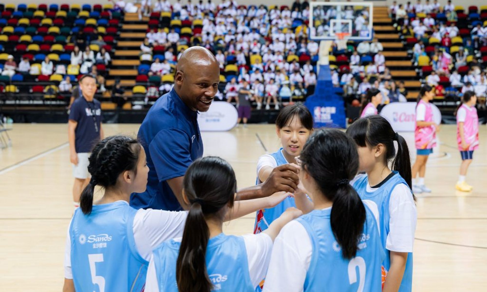 Ray Allen joins youth basketball day as NBA Cares week opens in Macao