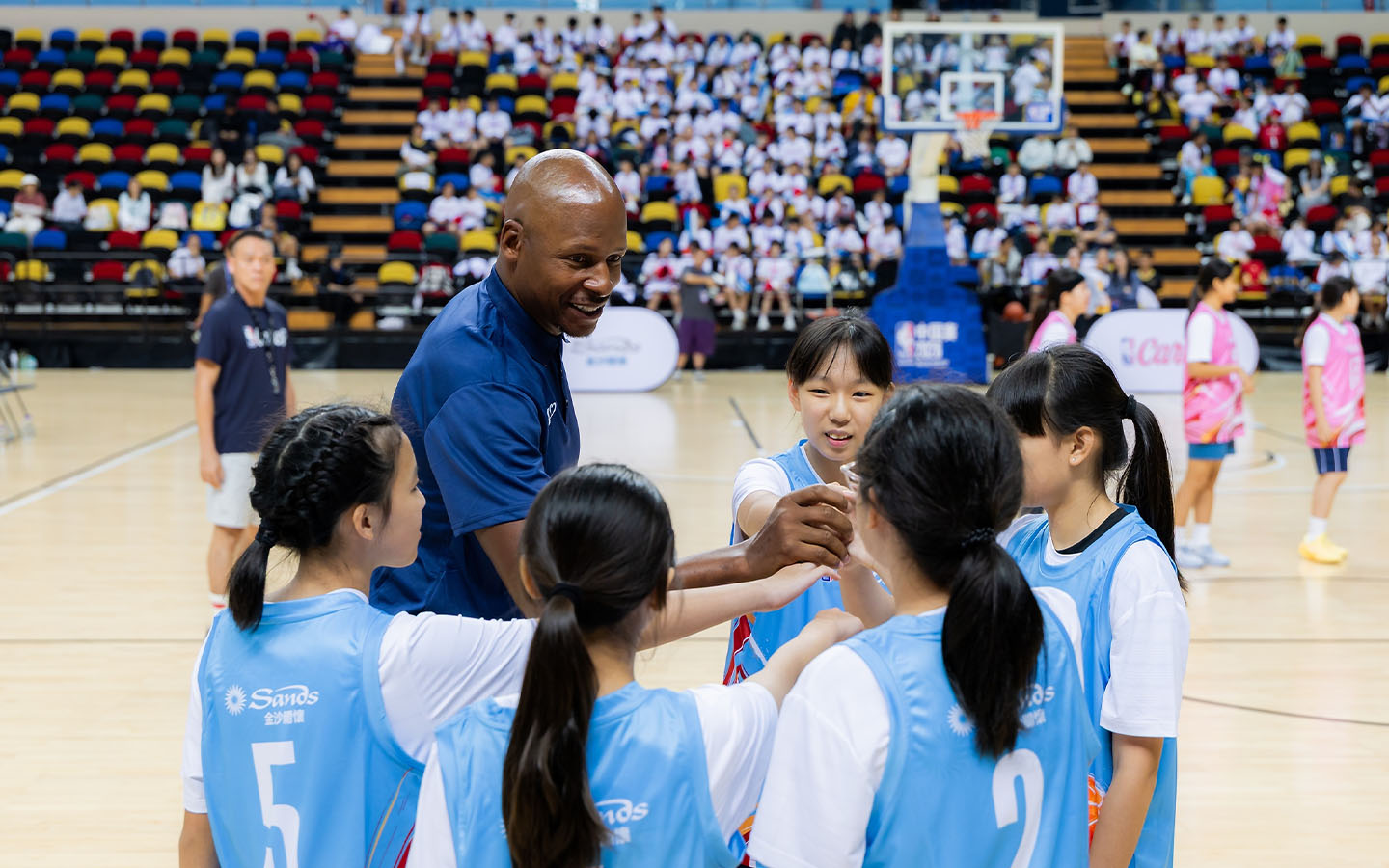 Ray Allen joins youth basketball day as NBA Cares week opens in Macao